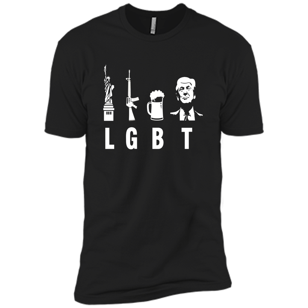 Liberty Guns Beer Trump Support T-shirts Funny Parody LGBT