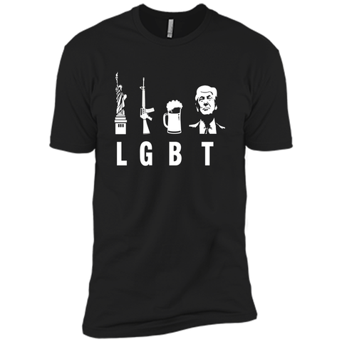 Liberty Guns Beer Trump Support T-shirts Funny Parody LGBT