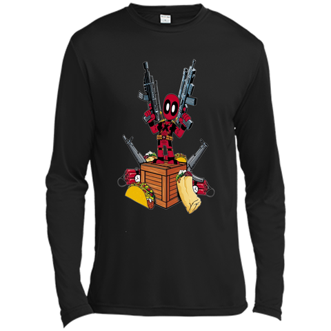 Marvel Deadpool Weapons and Food Graphic T-Shirt