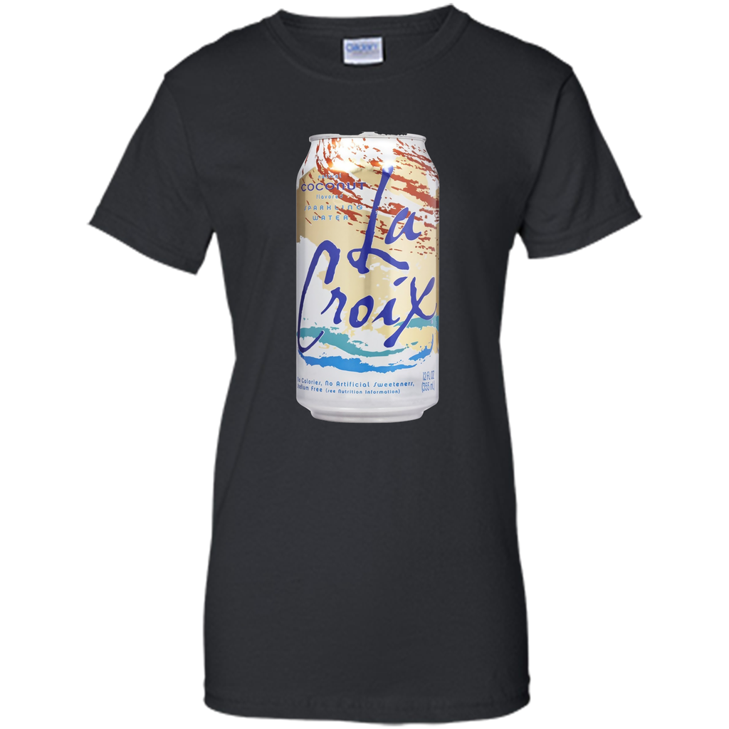 La Croix Coconut Water Giant Can on a Tee Shirt