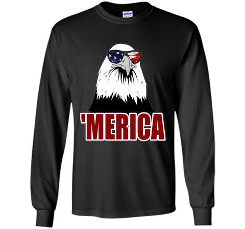 'Merica Patriotic Bald Eagle Graphic T-Shirt