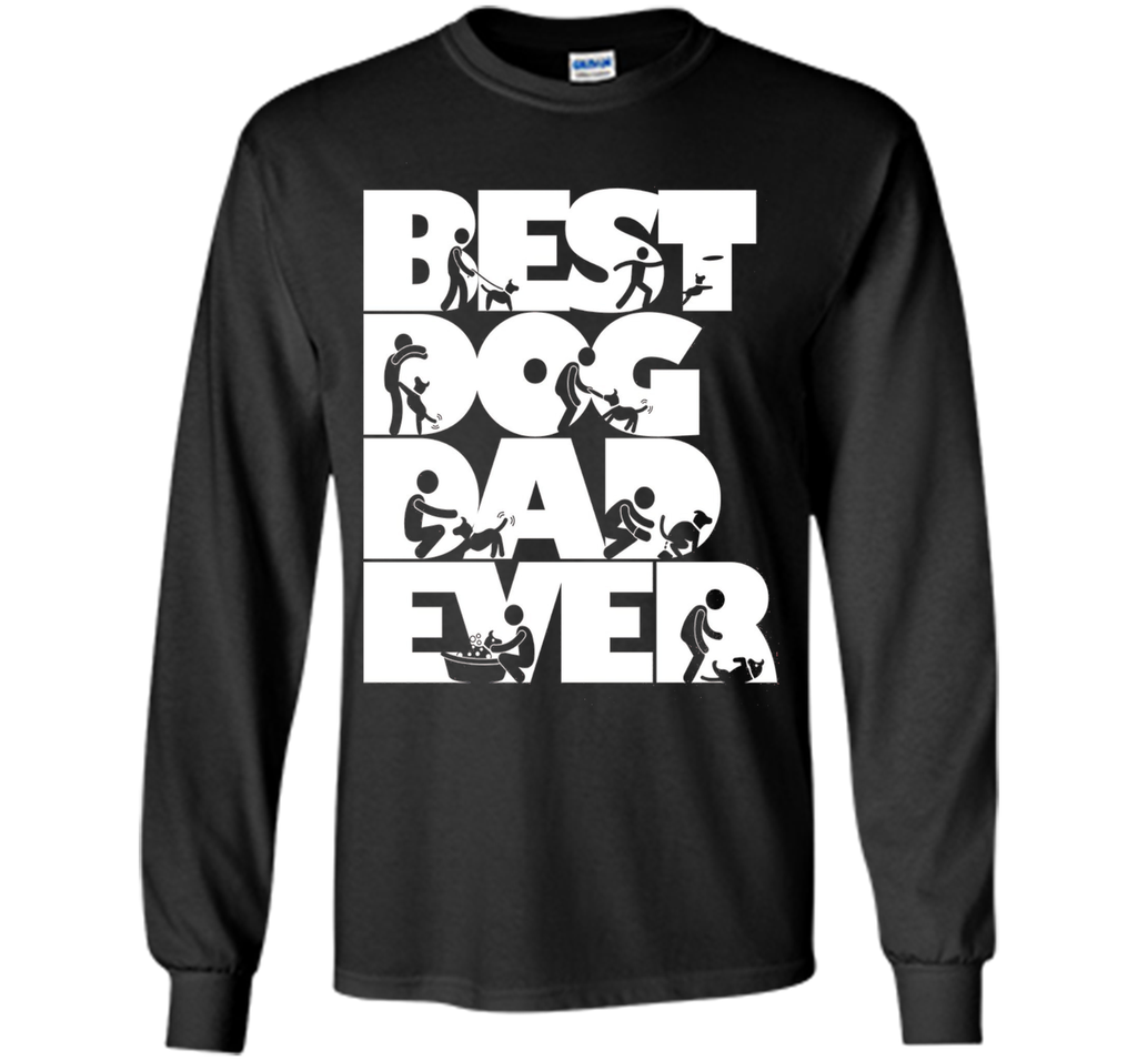 Men's Men's Funny Best Dog Dad Ever T-shirt Dog Lovers