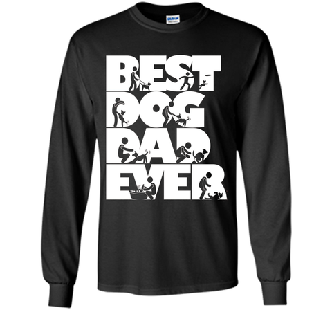 Men's Men's Funny Best Dog Dad Ever T-shirt Dog Lovers