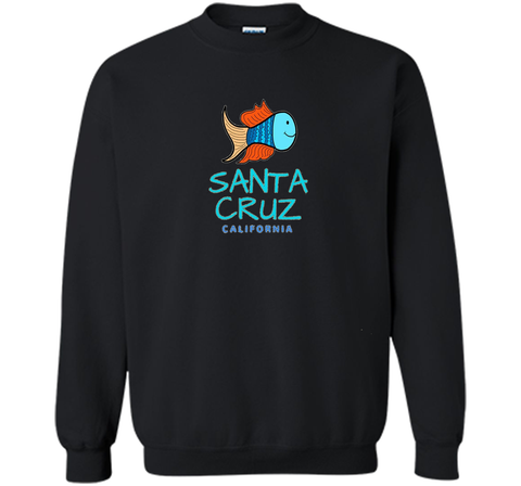 Santa Cruz California T-Shirt, Fun Fish California Surf Tee