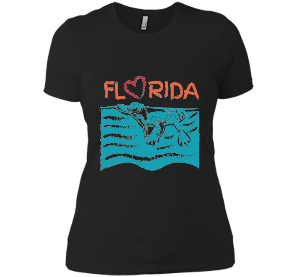 Florida Swimming Alligator Souvenir T-shirt