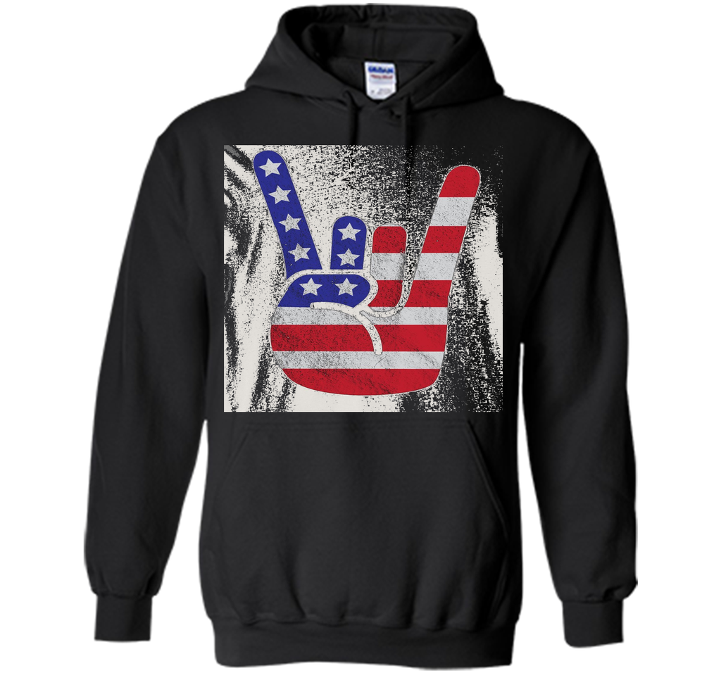 Premium Vintage American Flag Big Rock Sign America Shirt
