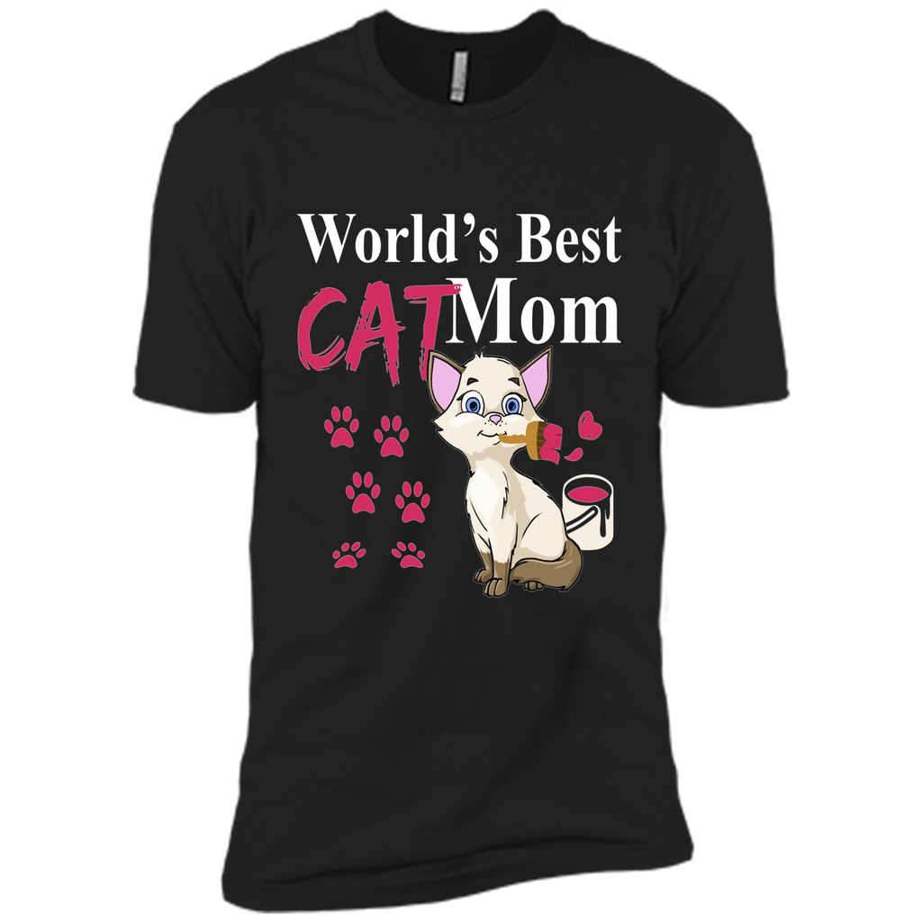 Worlds Best Cat Mom - Cat Lovers Mother's Day Gift Tee Shirt