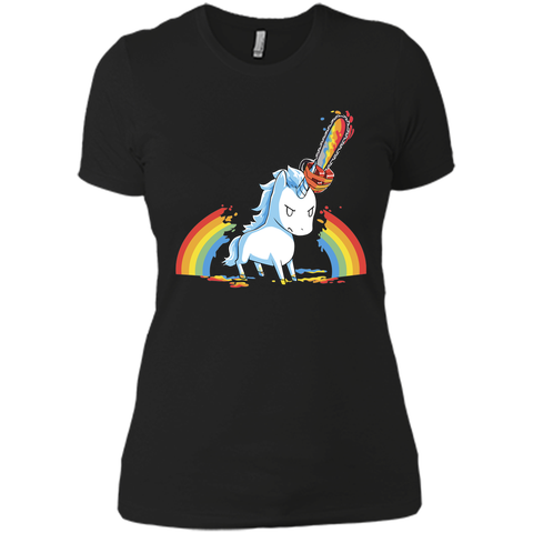 rainbow chainsaw massacre-lovely unicorn t shirt