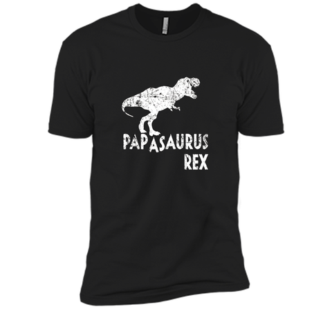 Mens Papasaurus Rex Shirt, Funny Cute Dinosaur Father's Day Gift