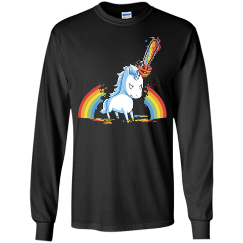 rainbow chainsaw massacre-lovely unicorn t shirt
