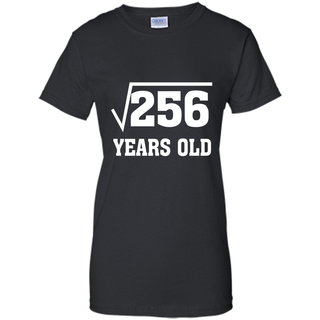 Square Root Of 256 Funny 16 Years Old T-Shirt 16th Birthday