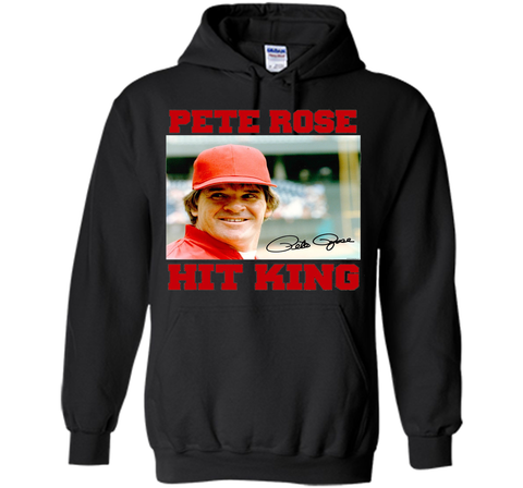 Pete Rose Hit King Photo with Signature