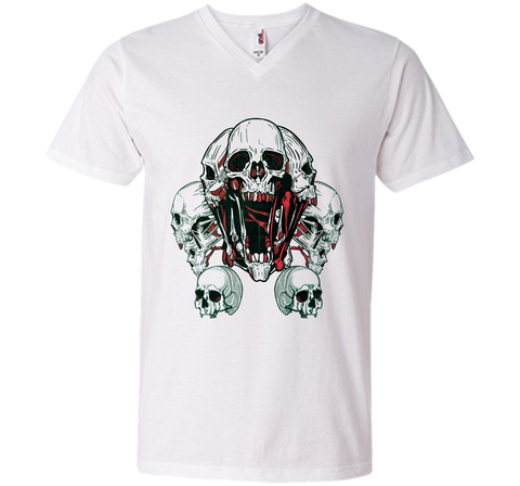 SKULLS - human skull - skeleton - horror - macabre t-shirt