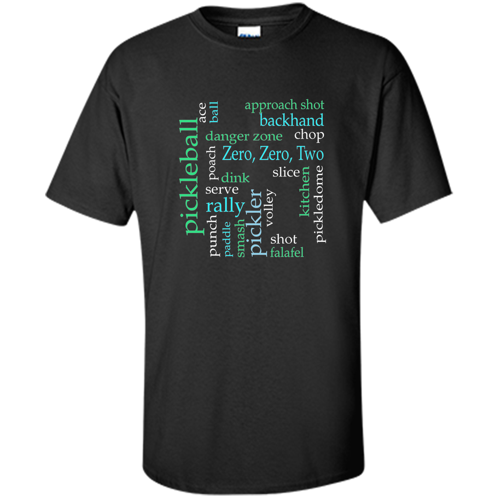 Pickleball Jargon Words t-shirt for Pickler