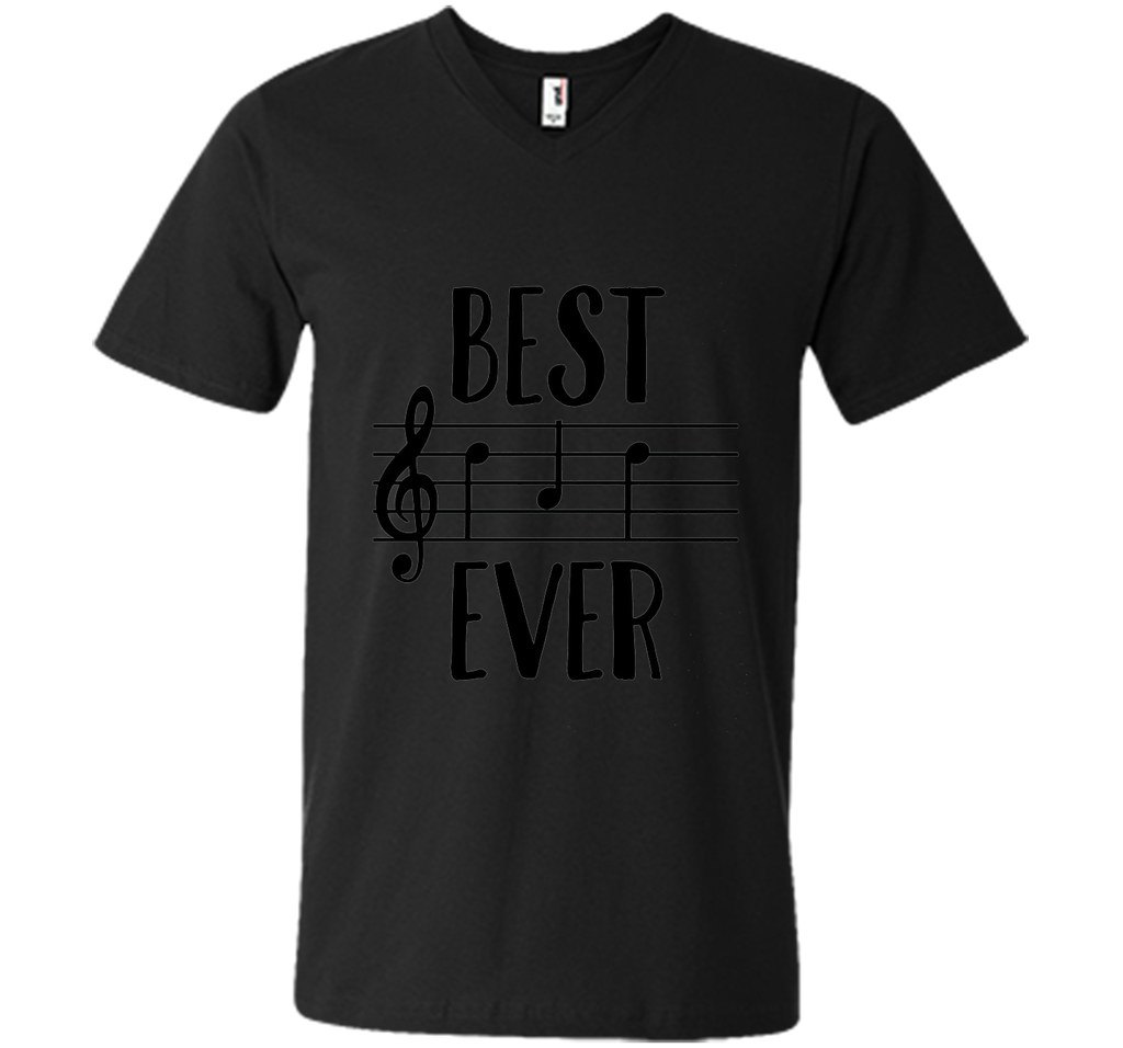 Mens Best Dad Ever T-Shirt Funny Music Note Father's Gift