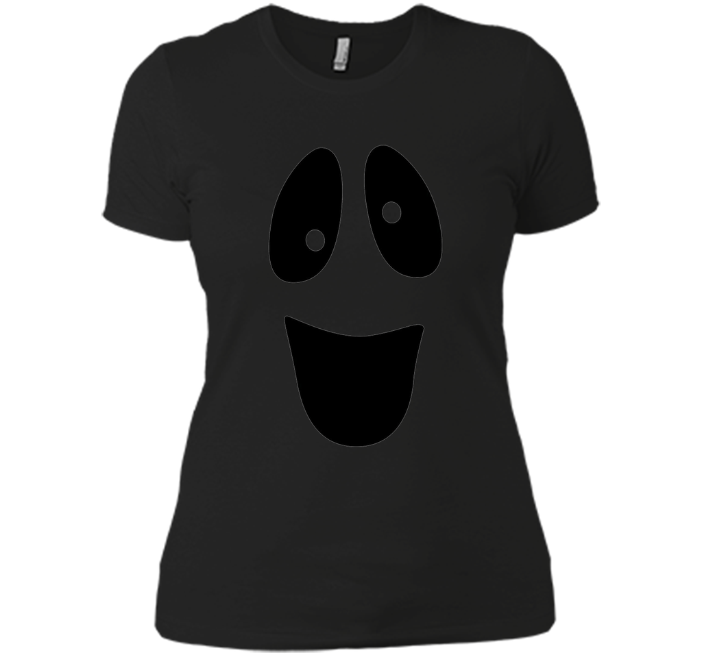 Funny Ghost Face Halloween T-Shirt Next Level Ladies Boyfriend Tee