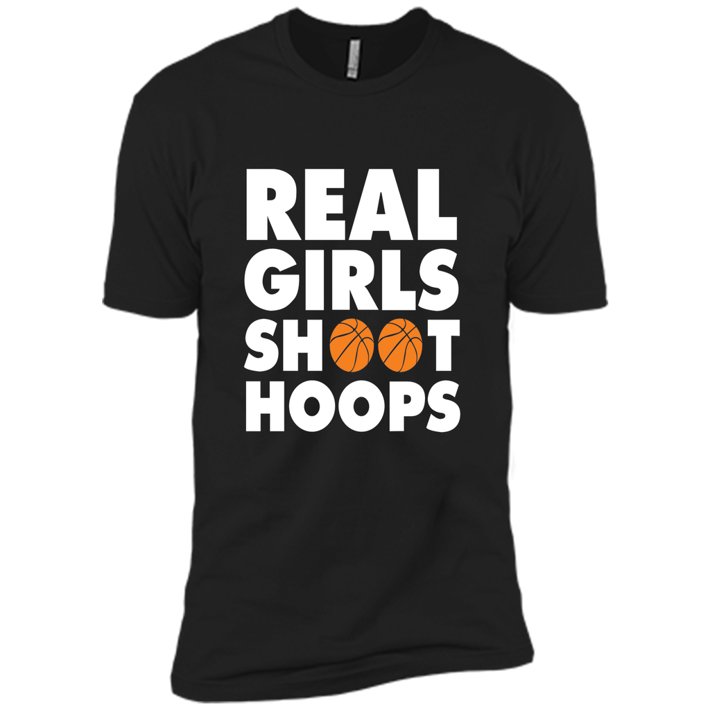 Real Girls Shoot Hoops Basketball T-Shirt