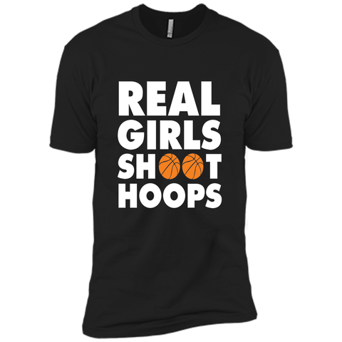 Real Girls Shoot Hoops Basketball T-Shirt