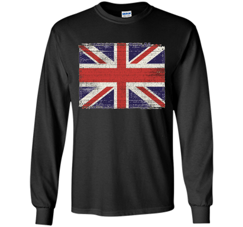 Union Jack T-shirt Vintage UK Flag Tee British Retro Flag