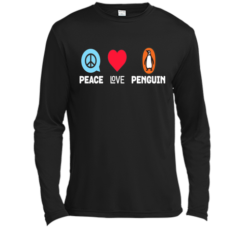 Peace Love Penguins Tee - Funny Penguin Animal Lover T-Shirt