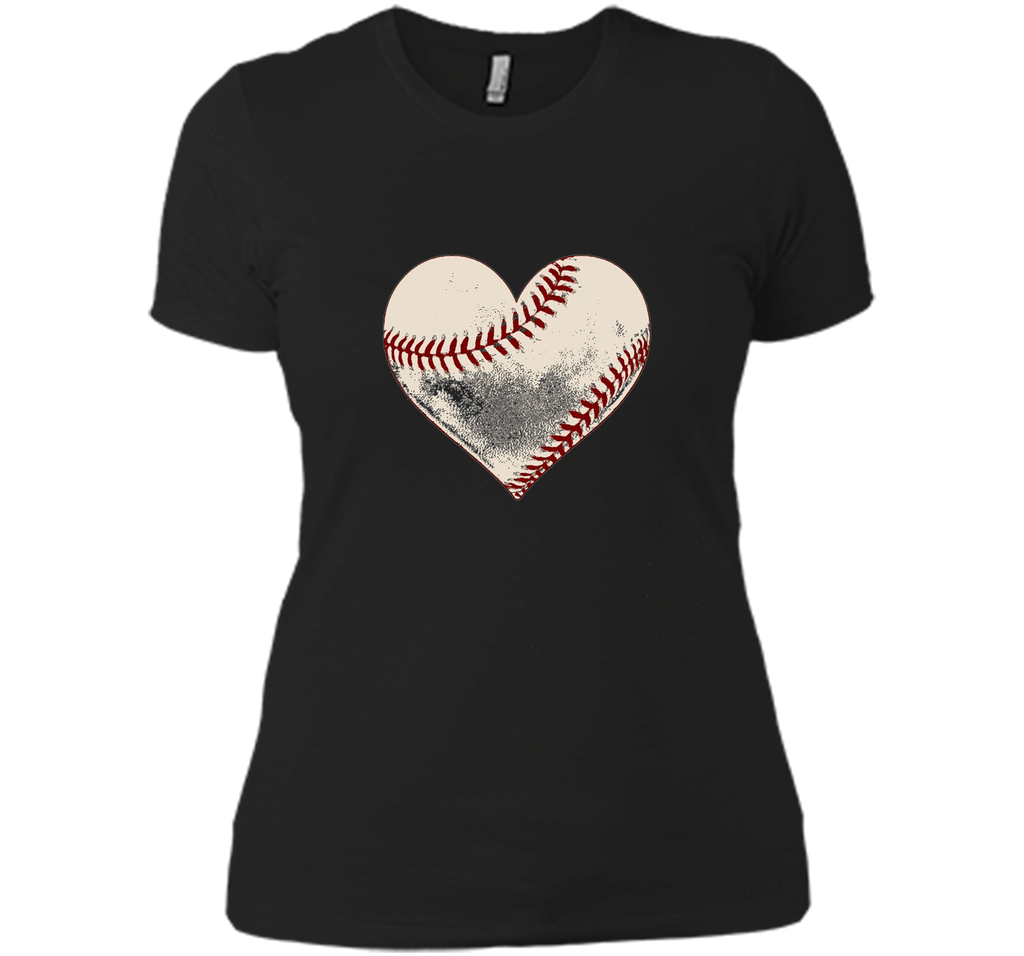 Baseball Heart, Cute Mom Love Premium T Shirt