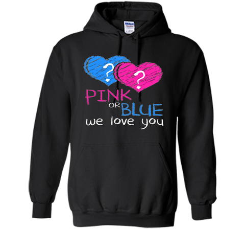 Pink or Blue We Love You Gender Reveal T-Shirt