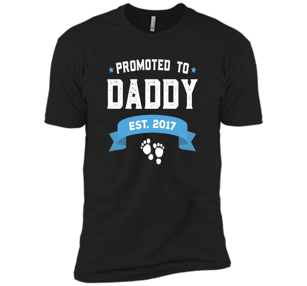 Promoted To Daddy Est. 2017 Gift For New Daddy T-Shirt Baby