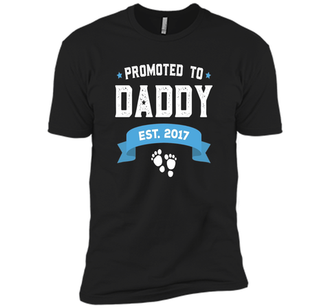Promoted To Daddy Est. 2017 Gift For New Daddy T-Shirt Baby